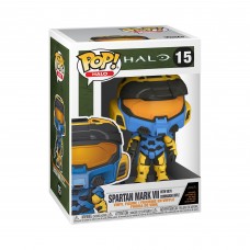 Funko Pop Games Halo Infinite Spartan Mark VII with VK78 Blue Yellow with Game Add On 375 inches