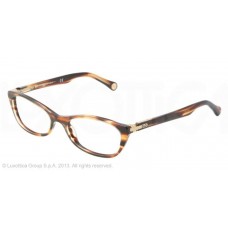 Dolce & Gabbana D&g Logo Plaque Dd1218 Eyeglasses 1572 Striped Havana Demo Lens 51 17 135