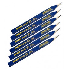 Irwin Tools IRWIN Carpenter Pencil, Medium Lead, 6-Piece (66400)