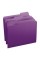 Smead SMD13043 File Folders, 1/3 Cut Top Tab, Letter, Purple, 100/Box