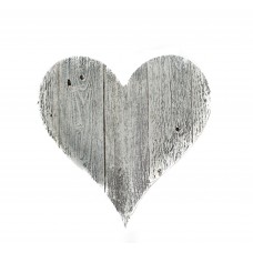 BarnwoodUSA Rustic Farmhouse 24 in. White Wash Wood Heart