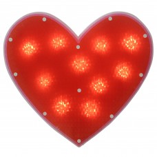 Northlight Lighted Shimmering Red Heart Valentine's Day Window Silhouette - 13'