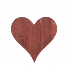 BarnwoodUSA Rustic Farmhouse 24 in. Rustic Red Wood Heart