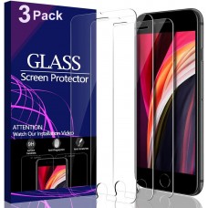 Great Choice Products For Iphone Se 2020 Model 4.7” Hd Clear 9H Tempered Glass Screen Protector 3-Pack