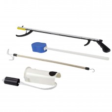 Fab Life Hip Kit #8, 32' reacher, contoured sponge, sock and stocking aid, dressing stick