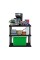 Oskar Large 3-Tier Interlocking Shelving Unit, 18 X 36 X 38', Black