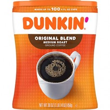 Dunkin' Donuts Dunkin' Original Blend Medium Roast Ground Coffee Canister, 30 Ounces (Packaging May Vary)