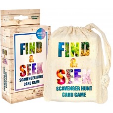 Hapinest Find and Seek Scavenger Hunt Outdoor Indoor Card Game for Kids