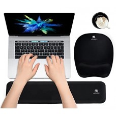 wb weirdbeast Ergonomic Keyboard Wrist Rest Pad and Mouse Pad Hand Support for Laptop Computer Wrist Rest Support Cushion Nonslip Memory Foam