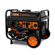 WEN DF475T Dual Fuel 120V/240V Portable Generator with Electric Start Transfer Switch Ready, 4750-Watt, CARB Compliant