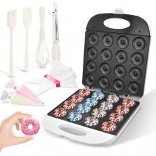 Great Choice Products All In One Mini Donut Maker - Non-Stick, Cool Touch Electric Doughnut Machine For 16 Mini Donuts - 1400W Perfect For Breakfas…