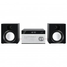 iLive Wireless Home Stereo System with CD Player and AMFM Radio Includes Remote Control iHB227BBlackSilver