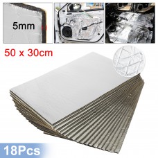 Unique Bargains 18pcs 5mm 197mil 29.06sqft Car Sound Deadener Insulation Mat Alumina Fiber