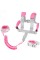 Fzbjayoon 2 in 1 Toddler Leash Anti Lost Wrist Link Pink Safety Harness with Lock for Kids, Baby Leash Anti Lost Wrist Link Safety Wrist L