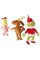 Aurora World Dr. Seuss Cindy Lou Who 12', Grinch Santa 19', & His Dog Max 18' Christmas Special Set of 3 Plush Toys, Multicolor