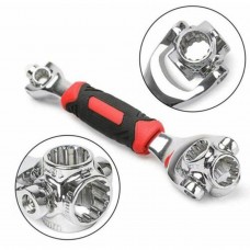 HYCHIKA 360 Degree Rotating Head Universal Wrench 52 in 1 Multifunction Socket Wrench 12-tooth interface