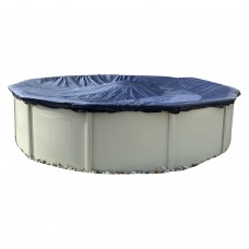 Winter Block Premium Winter Pool Cover for Above Ground Pools, 24’ Ft. Round Winter Aboveground Pool Cover, 10-Year Warranty, In