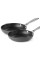 Altatac 2 Pack Nonstick Hard Anodized with Ergonomic Handle Kitchen Cookware Skillet Frying Pan