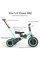 newyoo 4 in 1 Tricycles for 1,2,3 Years Olds, Toddler Bike, Birthday Gift for Boys & Girls, Balance Bike, Kids Tricycle with Par