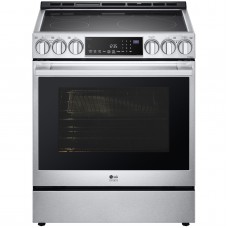 LG STUDIO LSES6338F 6.3 cu. ft. InstaView® Electric Slide-in Range w/ ProBake Convection®, Air Fry & Air Sous Vide – Stainless Steel