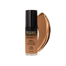 Milani Conceal + Perfect 2-in-1 Foundation + Concealer - Nutmeg (1 Fl. Oz.) Cruelty-Free Liquid Foundation - Cover Under-Eye Cir