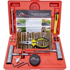 Boulder Tools - Heavy Duty Tire Repair Kit for Car, Truck, RV, SUV, ATV, Motorcycle, Tractor, Trailer. Flat Tire Puncture Repair