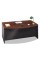 Bush BSHWC24446 Series C Collection 72W Bow Front Desk Shell, Hansen Cherry