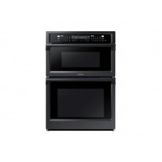 Samsung 30' Smart Microwave Combination Wall Oven with Steam Cook in Black Stainless Steel