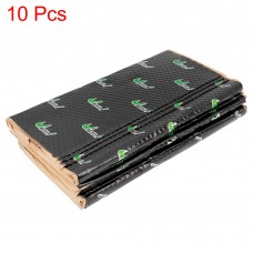 Unique Bargains 10pcs 80mil 25sqft Car Sound Deadener Heat Insulation Pad Sound Barrier Black