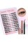 Zegaine Lash Clusters Kit Fluffy Eyelash Extension Cat Eye Lashes Natural Look Left Right DIY Lash Extension Kit Wispy Fox Eye