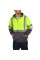 Utility Pro High Visibility Hooded Soft Shell Large Jacket - Black-Yellow