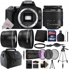 Canon EOS Rebel SL3 Built-In Wi-Fi DSLR Camera (Black) with 18-55mm Lens Top Accessory Kit