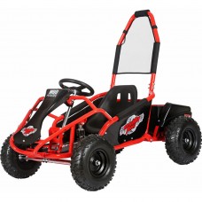 MotoTec Mud Monster Kids Electric 48v 1000w Go Kart Full Suspension Red