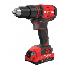 craftsman v20* cordless drill/driver kit, brushless (cmcd710c1) , red , 1/2-in.