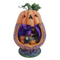 enesco jim shore heartwood creek lighted pumpkin diorama figurine