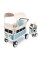 WONDERFOLD Volkswagen Quad Stroller Wagon (4 Seater) Featuring Classic VW Bumper, Functioning Headlights, and Retro All-Terrain