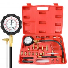 BETOOLL 0-140PSI Fuel Injector Injection Pump Pressure Tester gauge Kit car Tools (Master)