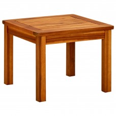 vidaXL Patio Coffee Table 17.7'x17.7'x14.2' Solid Acacia Wood