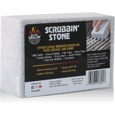 Better Grillin' BETTER GRILLIN Scrubbin Stone Grill Cleaning Brick Block Griddle Stone Grill Stone Cleaning Block Barbecue Grill Cleaner f