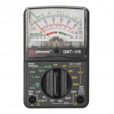 gardner Bender gMT-318 Analog Multimeter, 6 Function, 14 Range, Ac Dc Volt, 500V