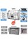 X-cosrack Stackable Hanging Wall Files Rack&3-Tier Metal Folder Wall File Holder with Tag Slot Mounts on Wall and Door for Offic