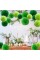 kuailaihai large lucky green party decorations, 18pcs tissue paper pom poms of 14in, 12in, 10in for birthday celebration wedding party f