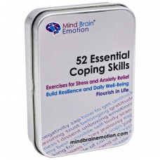 Mind Brain Emotion 52 Essential Coping Skills Cards - Exercises for Stress Management, Anxiety Relief - Build Emotional Agility, Resilience, Confid