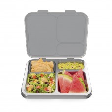 Bentgo® Kids Stainless Steel Leak-Resistant Lunch Box - Bento-Style Redesigned in 2022 w/Upgraded Latches, 3 Compartments, & Ext