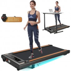 Dreamer Walking Pad Under Desk Treadmill with Incline,Remote Control,LED Touch Screen,12 Pre-programs,300lbs Capacity,Installation-Free