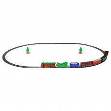 Northlight 23 Pc Battery Operated Lighted and Animated Classic Christmas Train Set with Oval Track