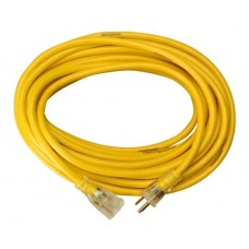 Yellow Jacket 2887 UL Listed 14/3 13 Amp Premium SJTW 50 (15.25M) Extension Cord with Grounded (3 Prong) Lighted Receptacle End,