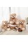 MorisMos 3 Packs Teddy Bears Bulk Stuffed Animals, Cute Small Plush Toys, Little Bear for Kids on Centerpiece Baby Shower, 14 In