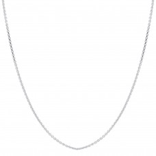 Gem Avenue Sterling Silver 1mm Rhoidum Plated Rolo Chain Necklace (14 to 24 inch Adjustable)