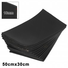 Unique Bargains 12pcs 10mm 394mil 19.38sqft Car Sound Deadener Insulation Mat Cotton Blend